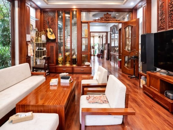 Siêu phẩm biệt thự Trung Mỹ Tây – 5 tầng nội thất gỗ đỏ cao cấp 2
