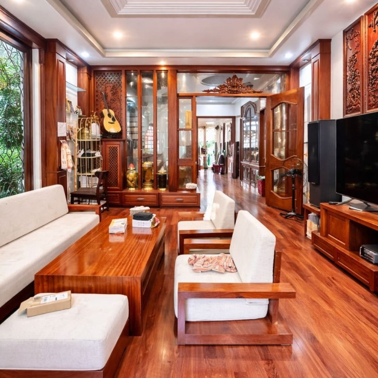 Siêu phẩm biệt thự Trung Mỹ Tây – 5 tầng nội thất gỗ đỏ cao cấp 2