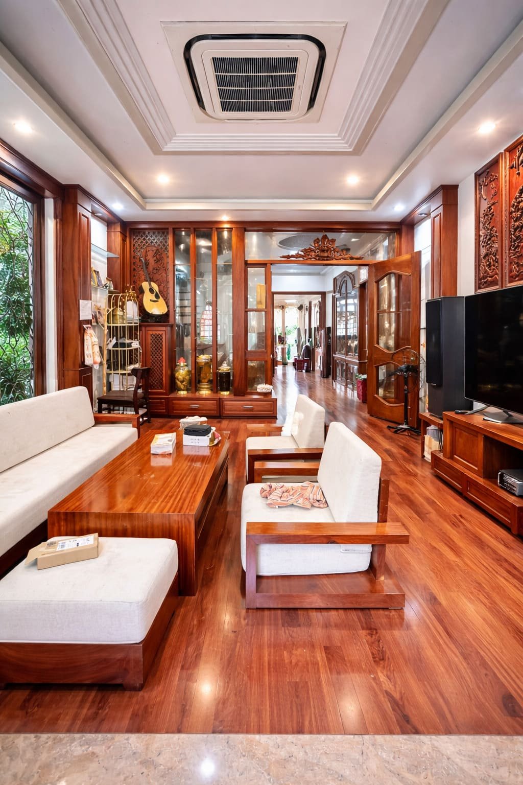 Siêu phẩm biệt thự Trung Mỹ Tây – 5 tầng nội thất gỗ đỏ cao cấp 2